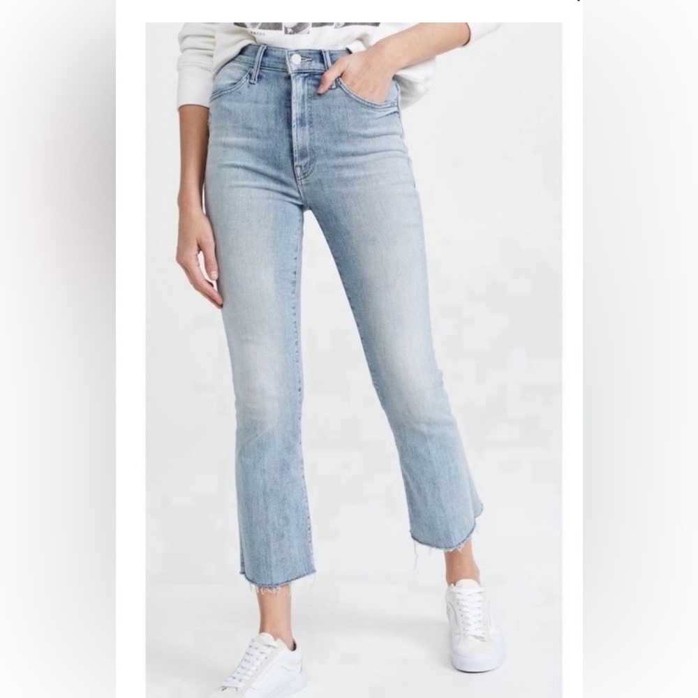 MOTHER The Hustler Ankle
Jeans in Light Blue